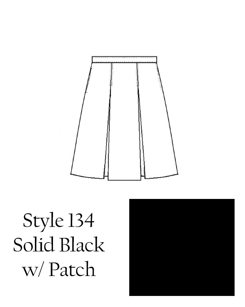 CLASSROOM DELAWARE CHRISITAN Skirt Style 134 BLACK