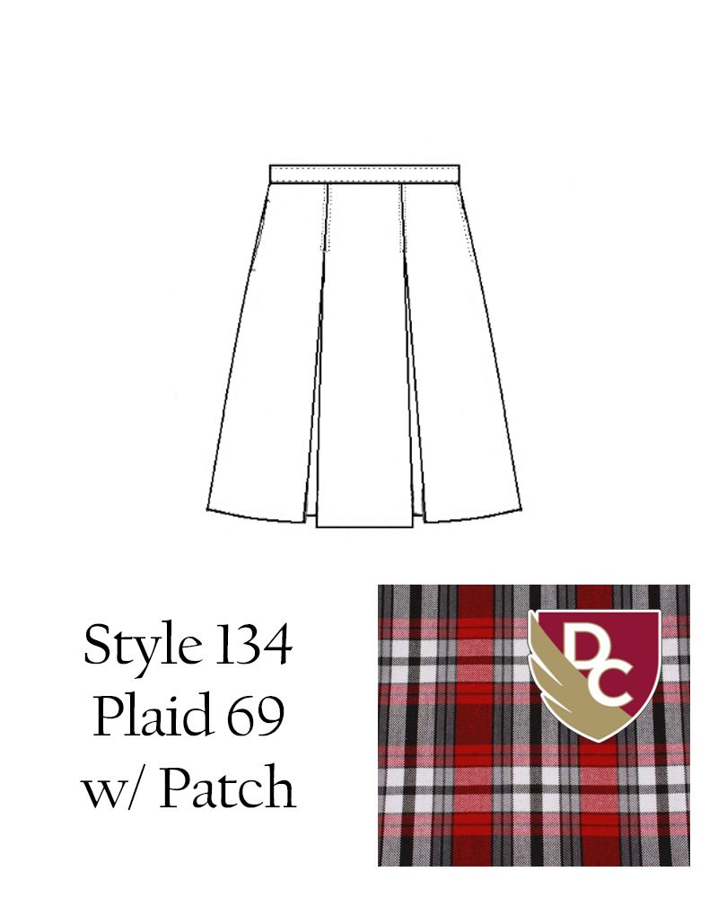 DELAWARE CHRISTIAN Skirt Style 134 Plaid 69
