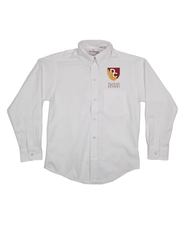 DELAWARE CHRISTIAN BOYS/MENS LS OXFORDS