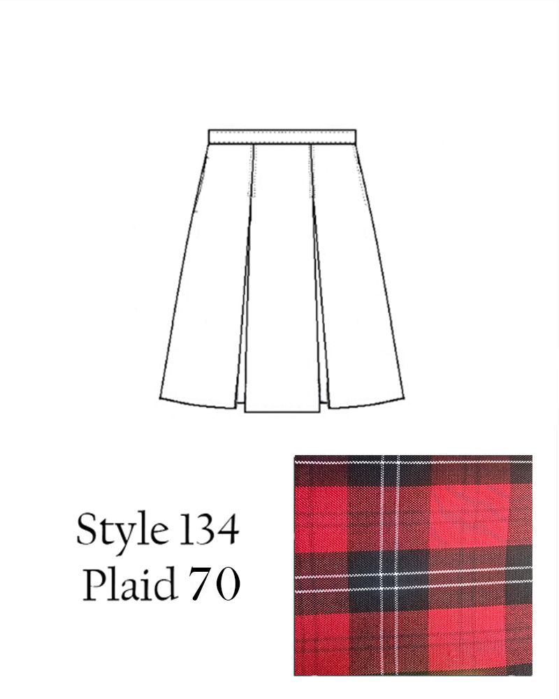 Skirt Style 134 Plaid 70