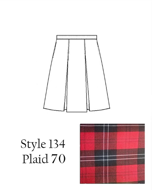Skirt Style 134 Plaid 70