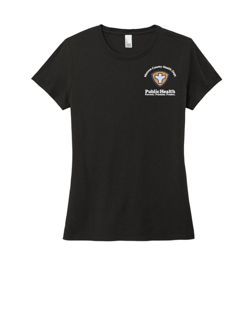 MCHD District Women's Perfect Tri® Tee, Color: Black, Size: Adult S