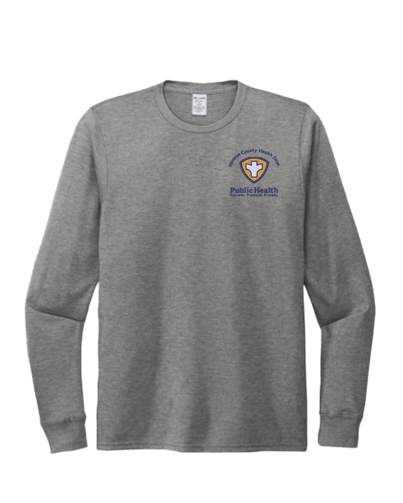 MCHD Allmade Tri-Blend Long Sleeve T-Shirt, Color: Aluminum Grey, Size: Adult S
