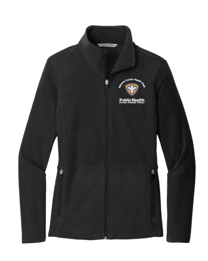 MCHD Port Authority Women's Accord Microfleece Jacket, Color: Black, Size: Adult XS