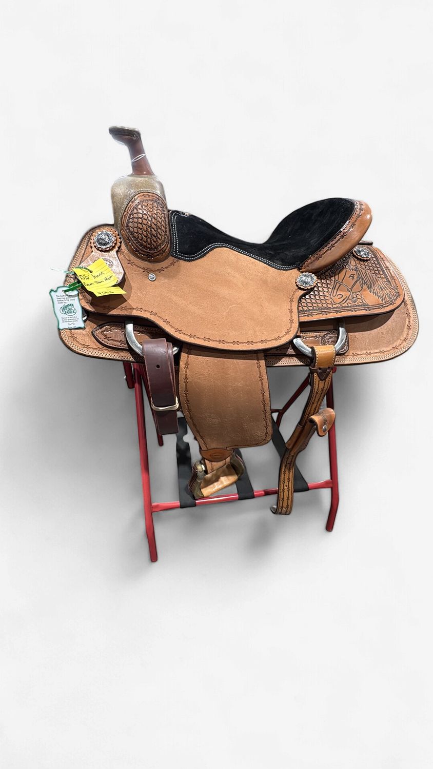 Irvine's 15 1/2" Bowen Team Roping Saddle