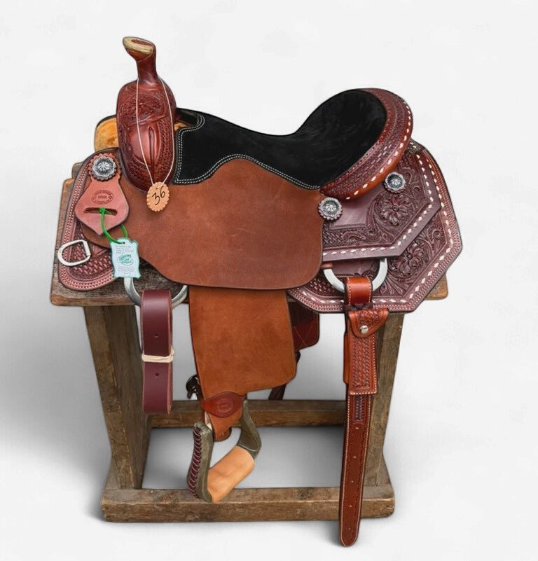 Irvine's 15 1/2" Team Roping Saddle-4379-36