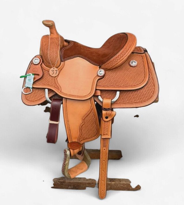 Irvine's 14 1/2" OY Team Roping Saddle