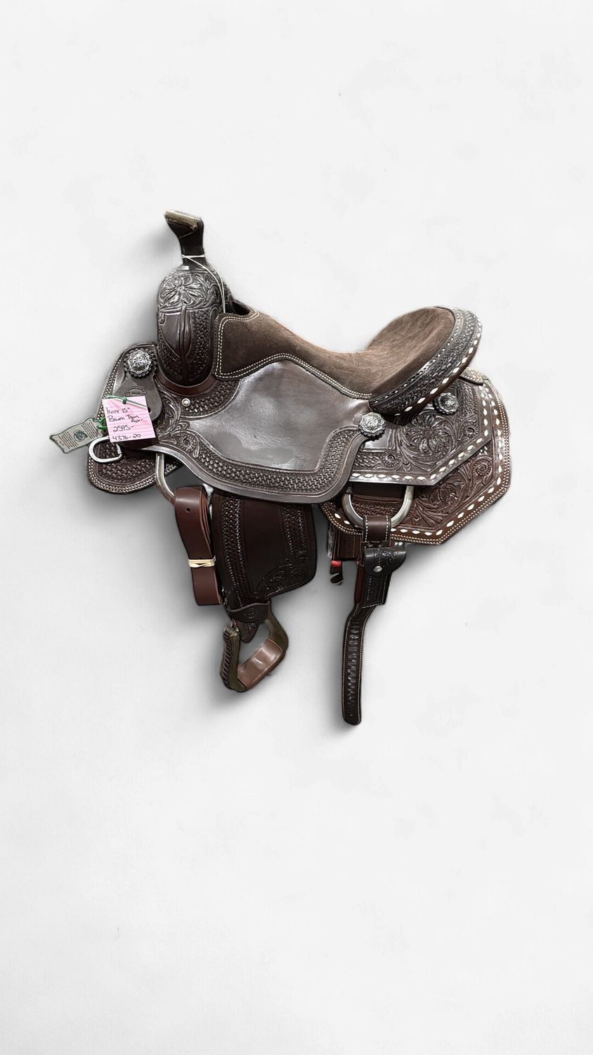 Irvine's 15" Bowen Team Roping Saddle