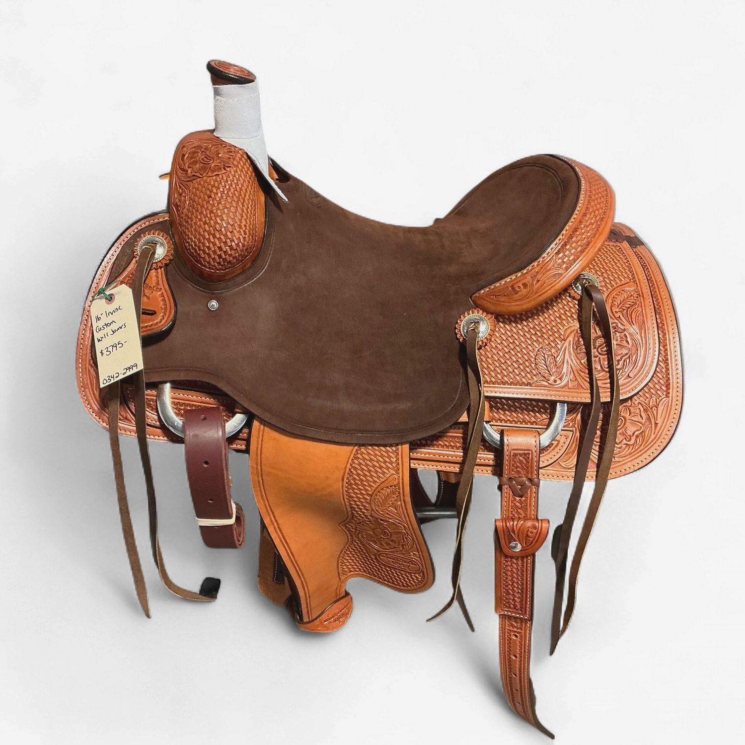 Irvine's Custom 15.5” Roping Saddle