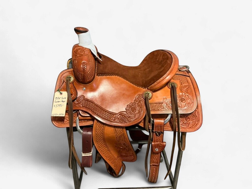 Irvine's Custom 15.5” Roping Saddle-Padded Seat