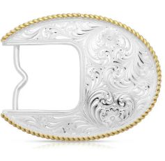 Montana Silversmiths Elevated Classic Oval Belt Buckle