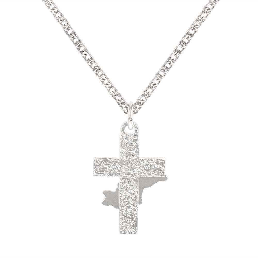 Montana Silversmiths Bullrider Cross Necklace