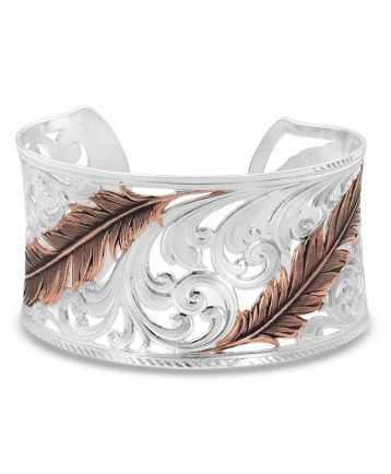 Montana Silversmiths Heavenly Whispers Feather Cuff Bracelet