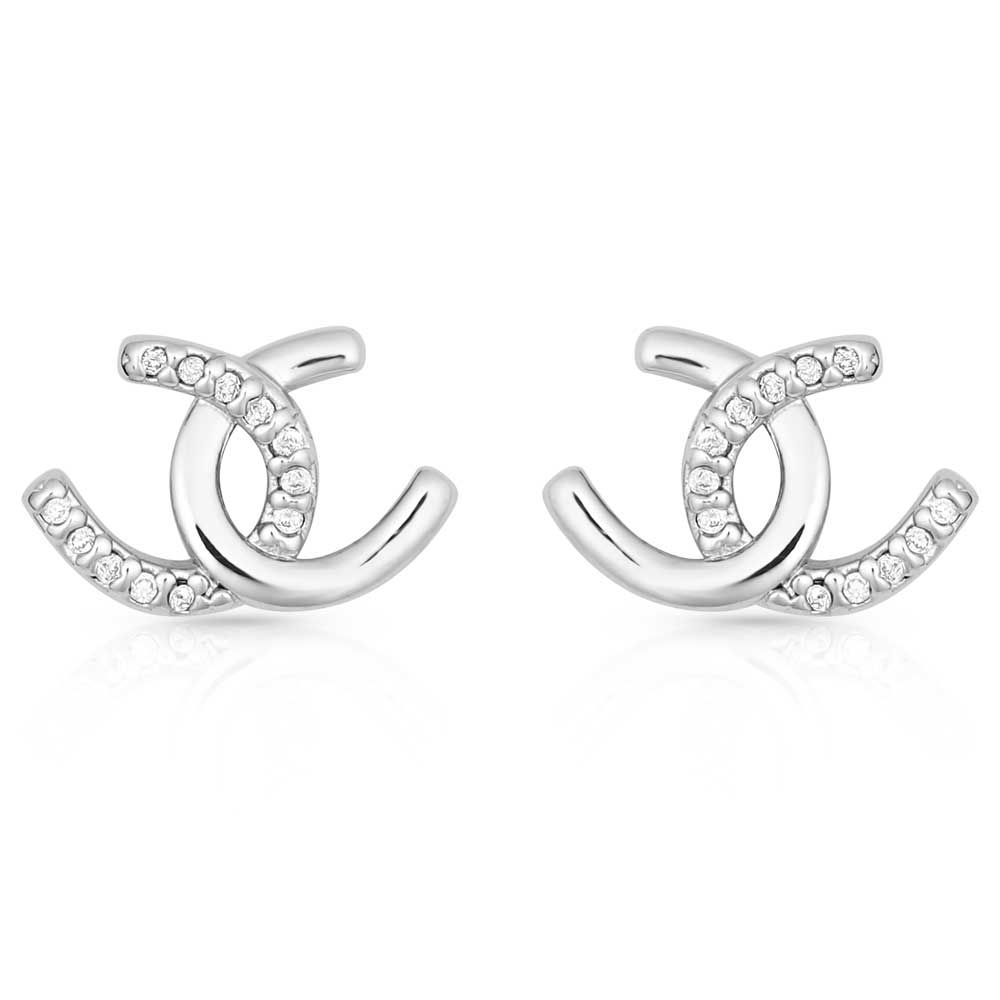 Montana Silversmiths Horseshoe Happiness Post Earrings