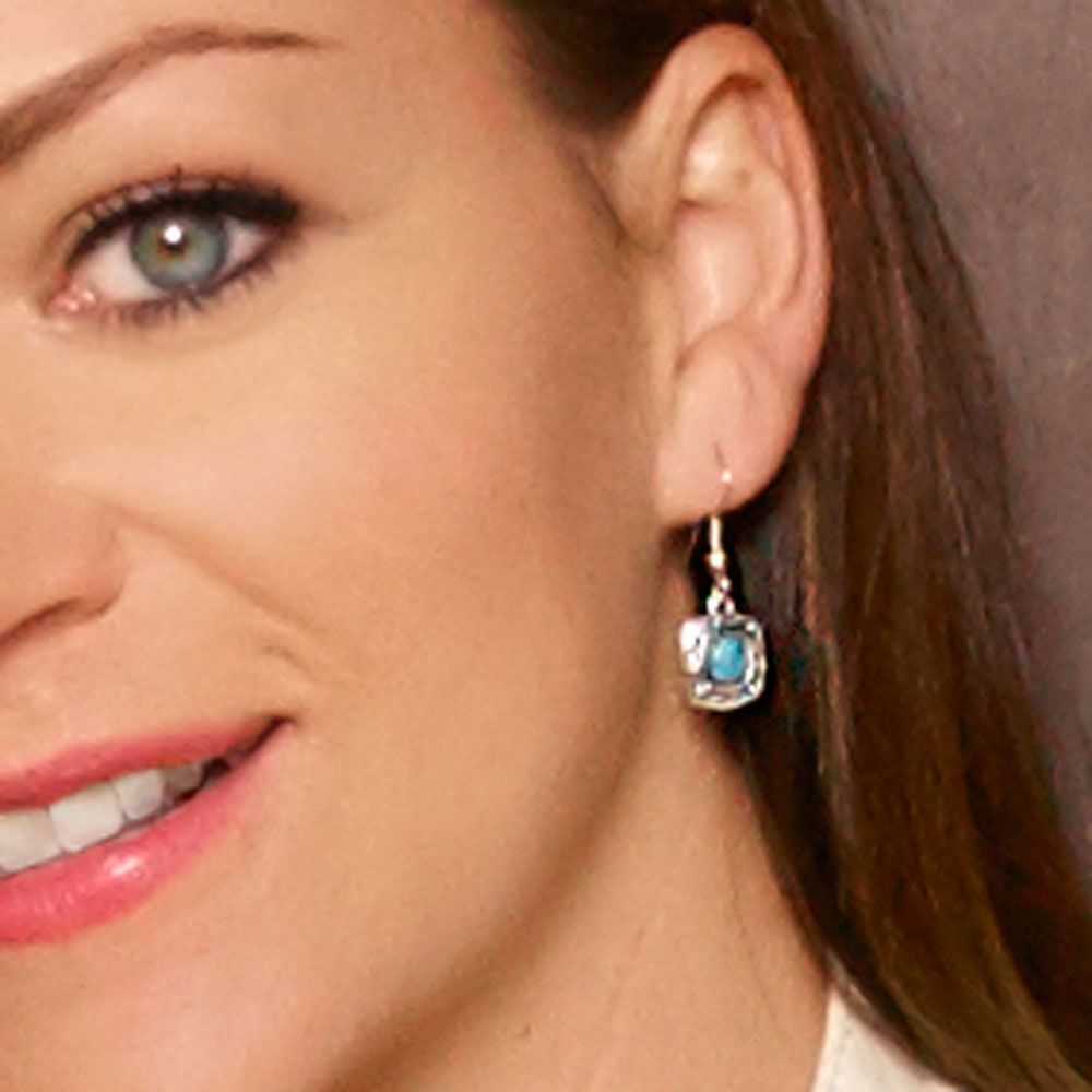 Montana Silversmiths Blue Earth Turquoise Drop Earrings