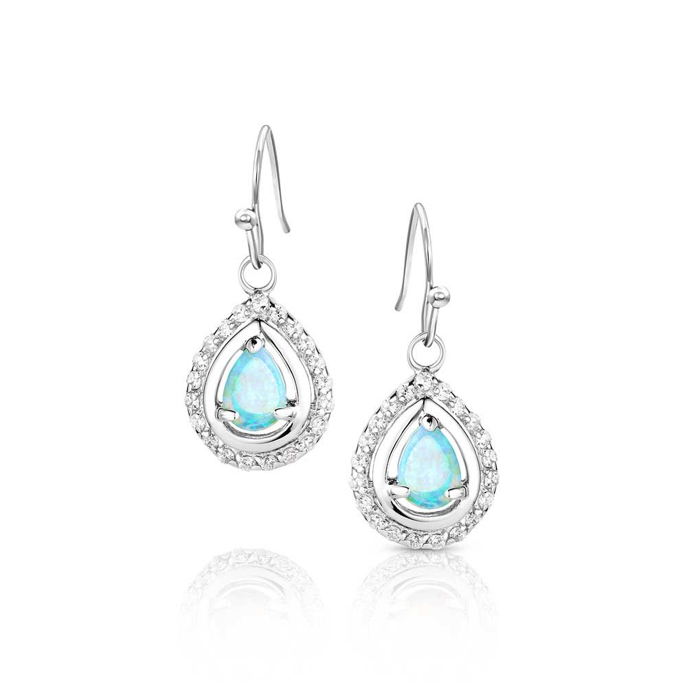 Montana Silversmiths River Lights on Ice Teardrop Earrings