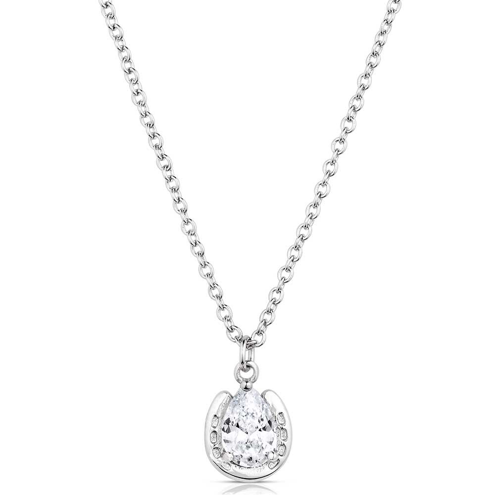 Montana Silversmiths Lucky Trot Crystal Necklace