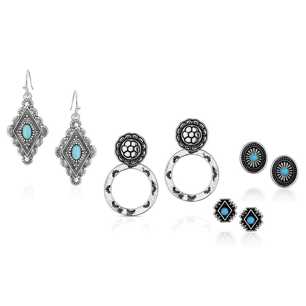 Montana Silversmiths Turquoise Earring Set