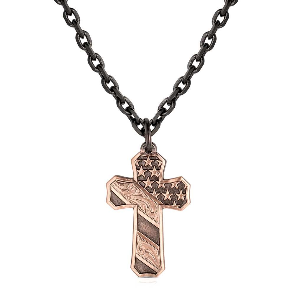 Montana Silversmiths Faded Glory Cross Necklace