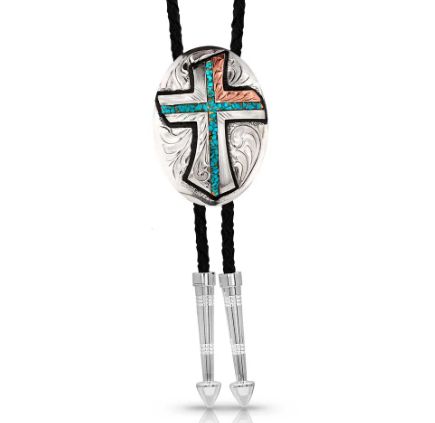 Montana Silversmiths Inner Light Turquoise Bolo Tie