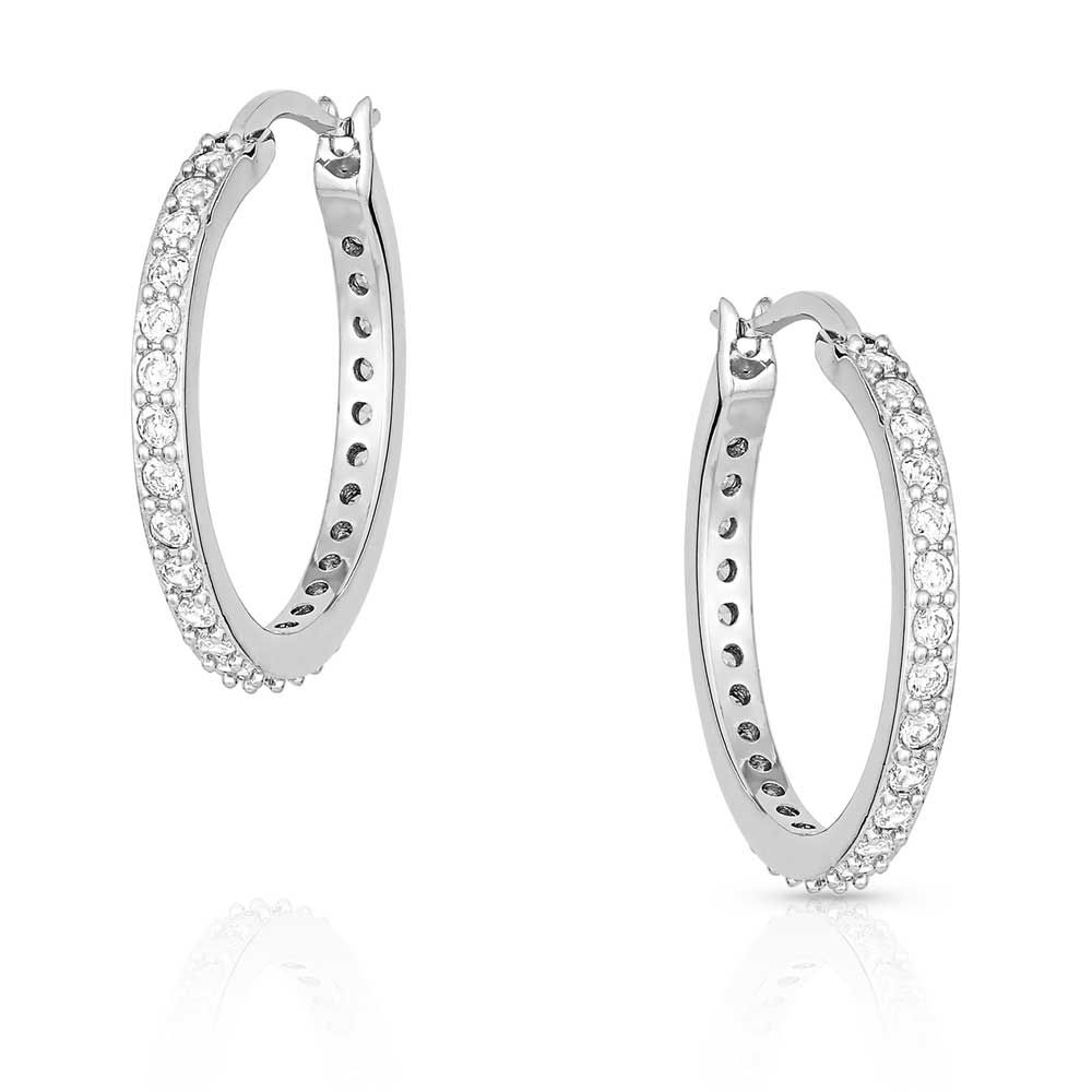 Montana Silversmiths Milky Way Hoop earrings