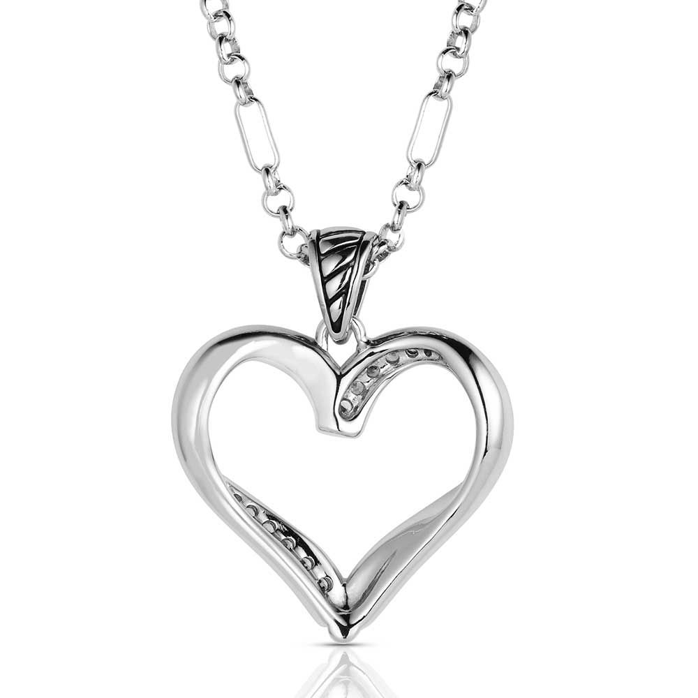 Montana Silversmiths Facets of Love Rose Gold Heart Necklace