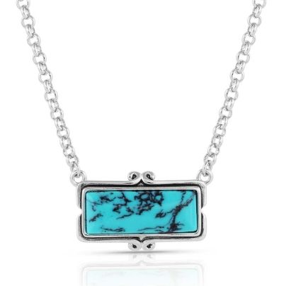 Montana Silversmiths Looking Glass Turquoise Necklace