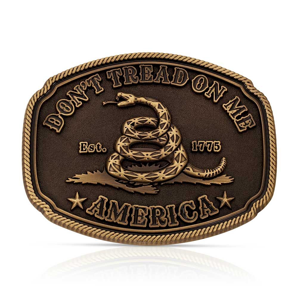 Montana Silversmiths American Gadsden Don't Tread on Me Heritage Attitude Buckle