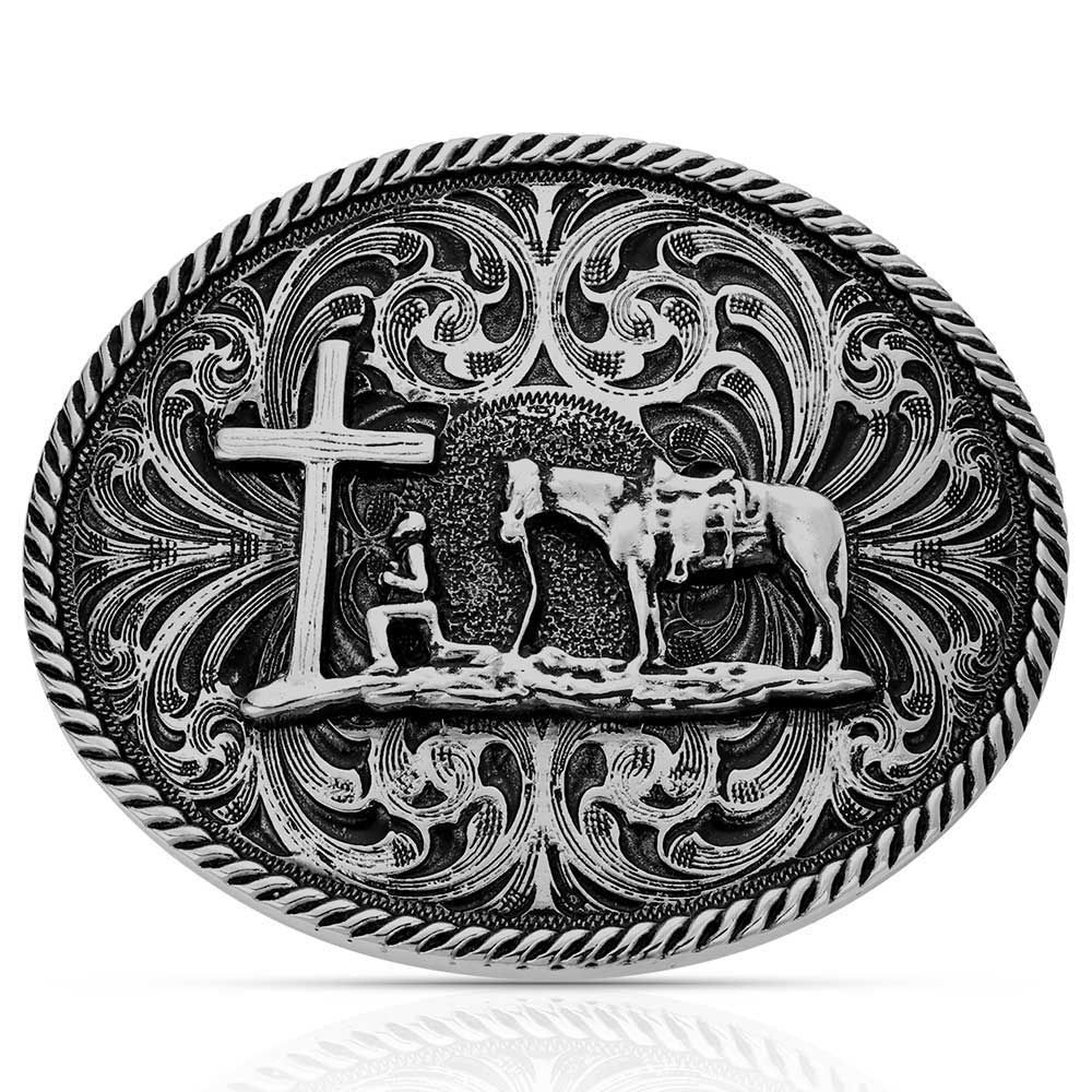 Montana Silversmiths Christian Cowboy Attitude Belt Buckle