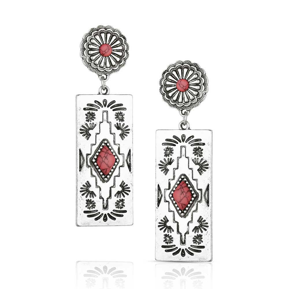 Montana Silversmiths Bar B Pink Earrings