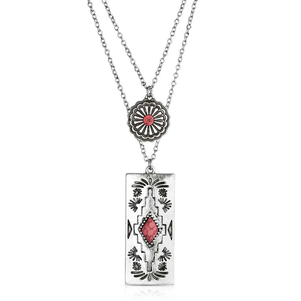 Montana Silversmiths Bar B Pink Necklace