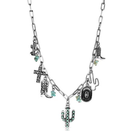 Montana Silversmiths Cowgirl Charm Necklace