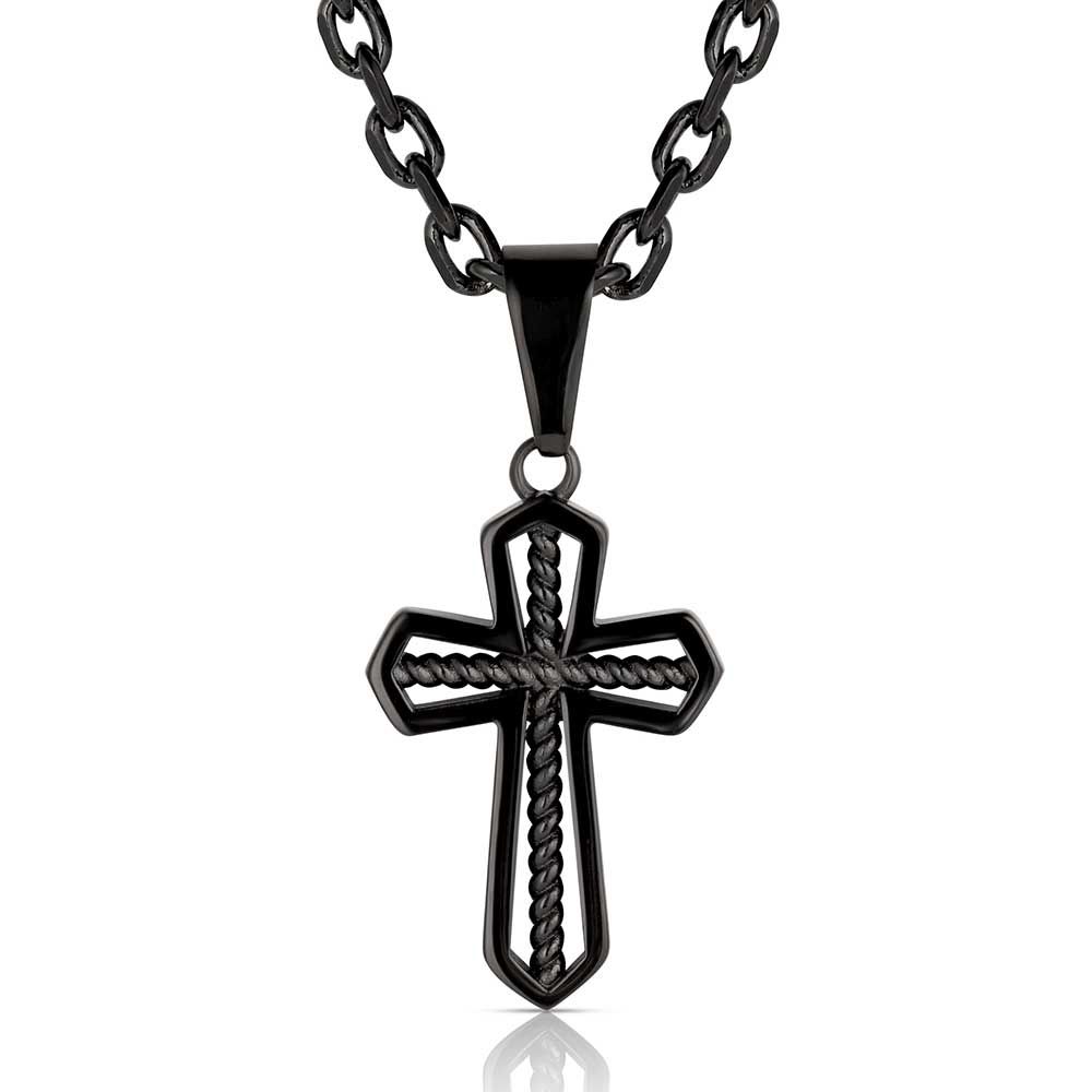 Montana Silversmiths Through the Darkest Night Cross Necklace