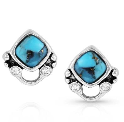 Montana Silversmiths Moonlight Mountains Turquoise Post Earrings