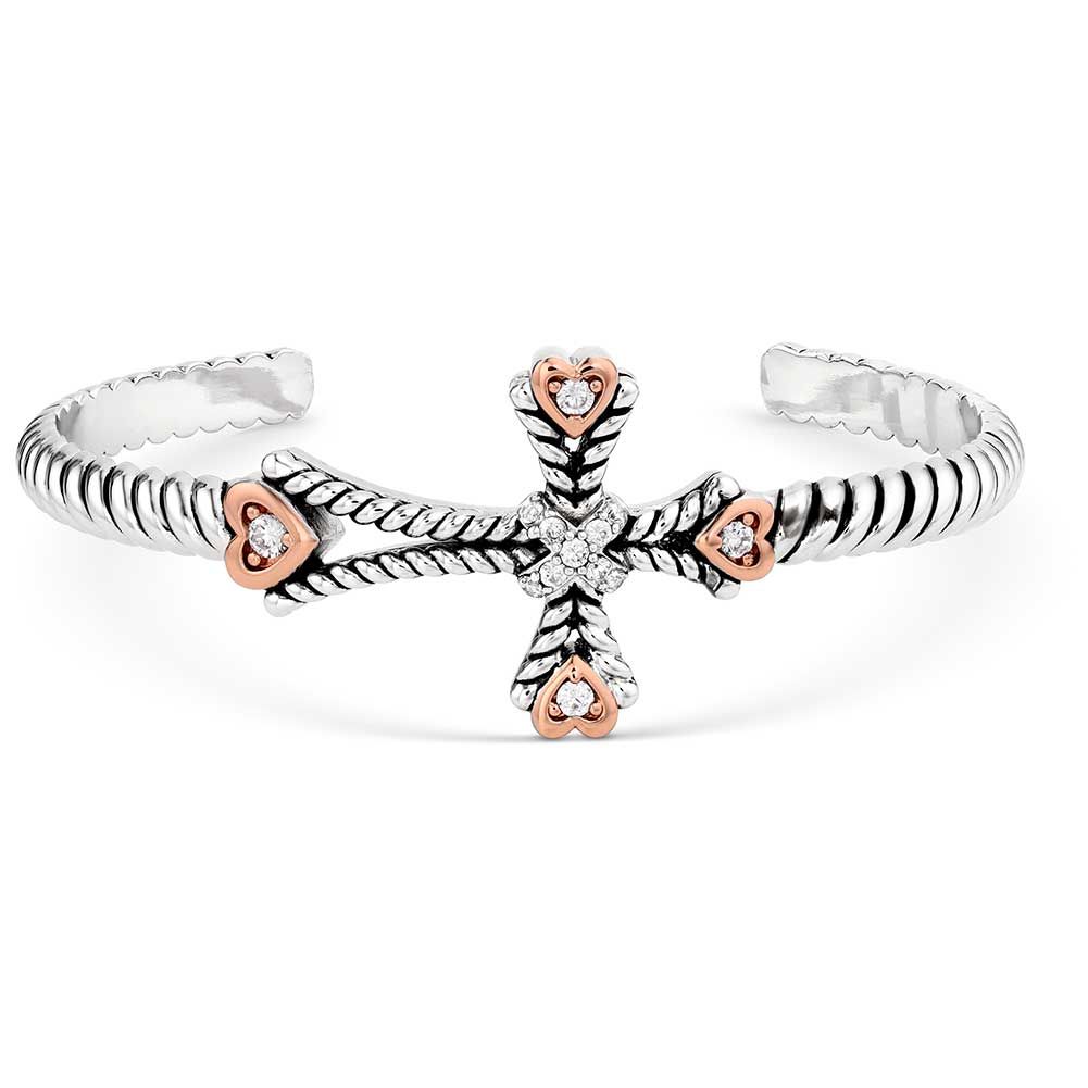 Montana Silversmiths Faith in my Heart Cross Bracelet
