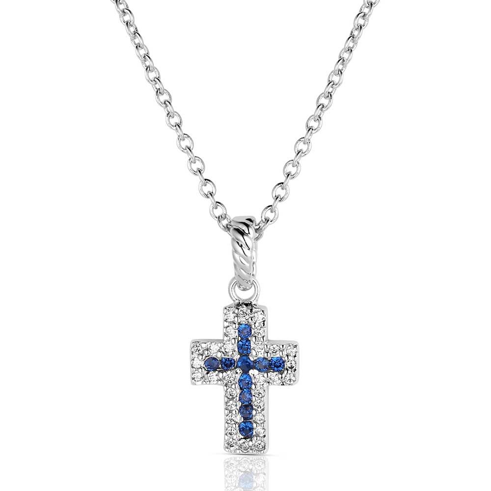 Montana Silversmiths Faith Found in the River Lights Cross Necklace