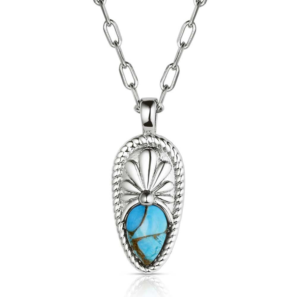 Montana Silversmiths Pointed Path Turquoise Necklace