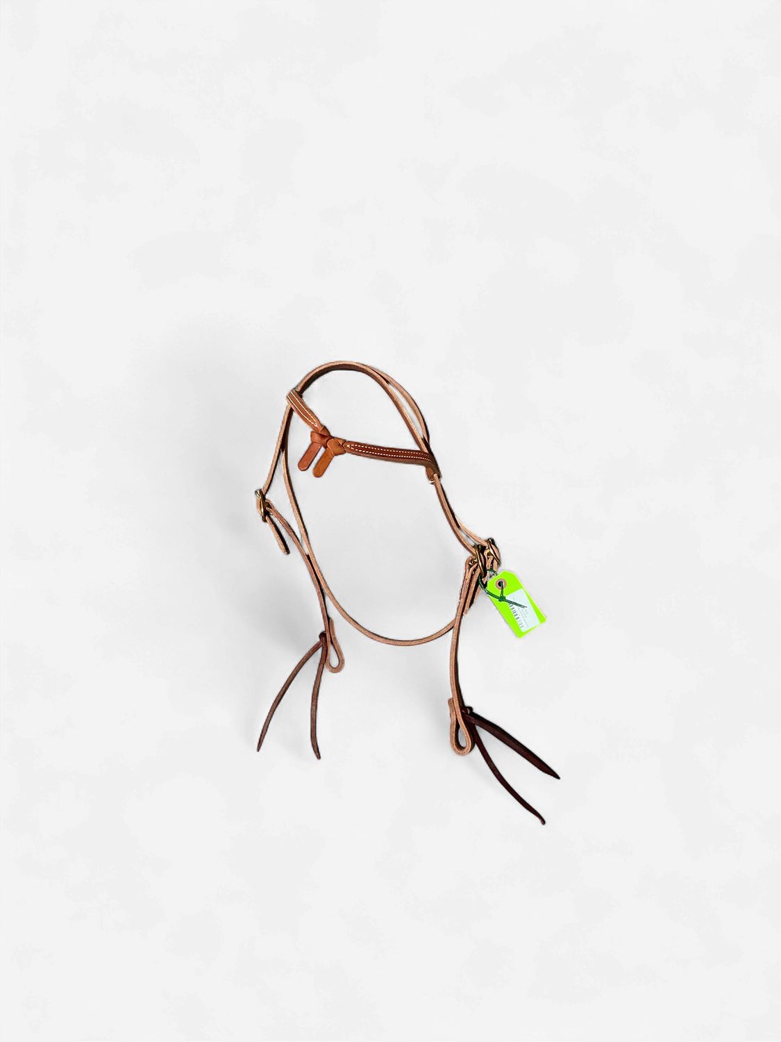 Irvine Browband Headstall Tie Ends-Natural
