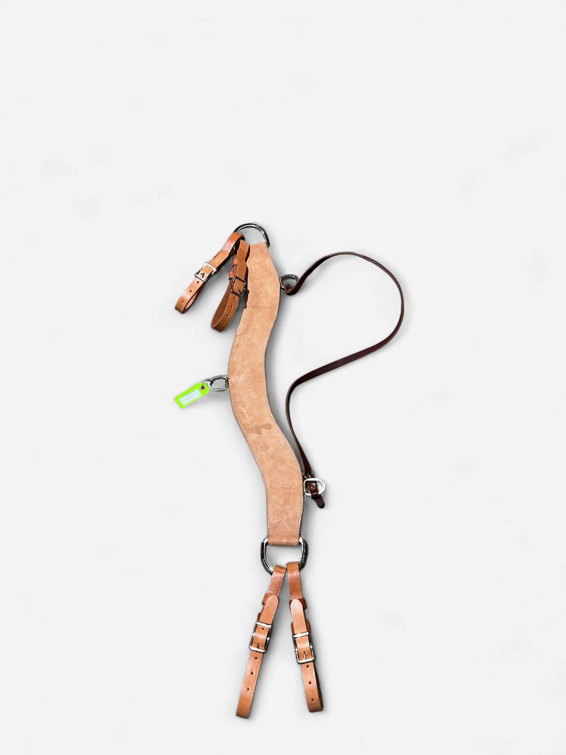 Irvine Tripping Collar Rough Out w/wither Strap-Natural