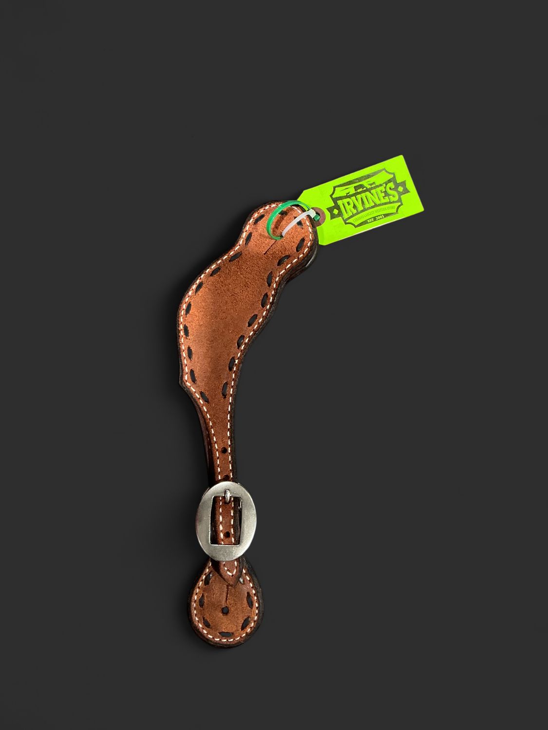 Irvine Spur Strap Rough Out W/Buckstitch
