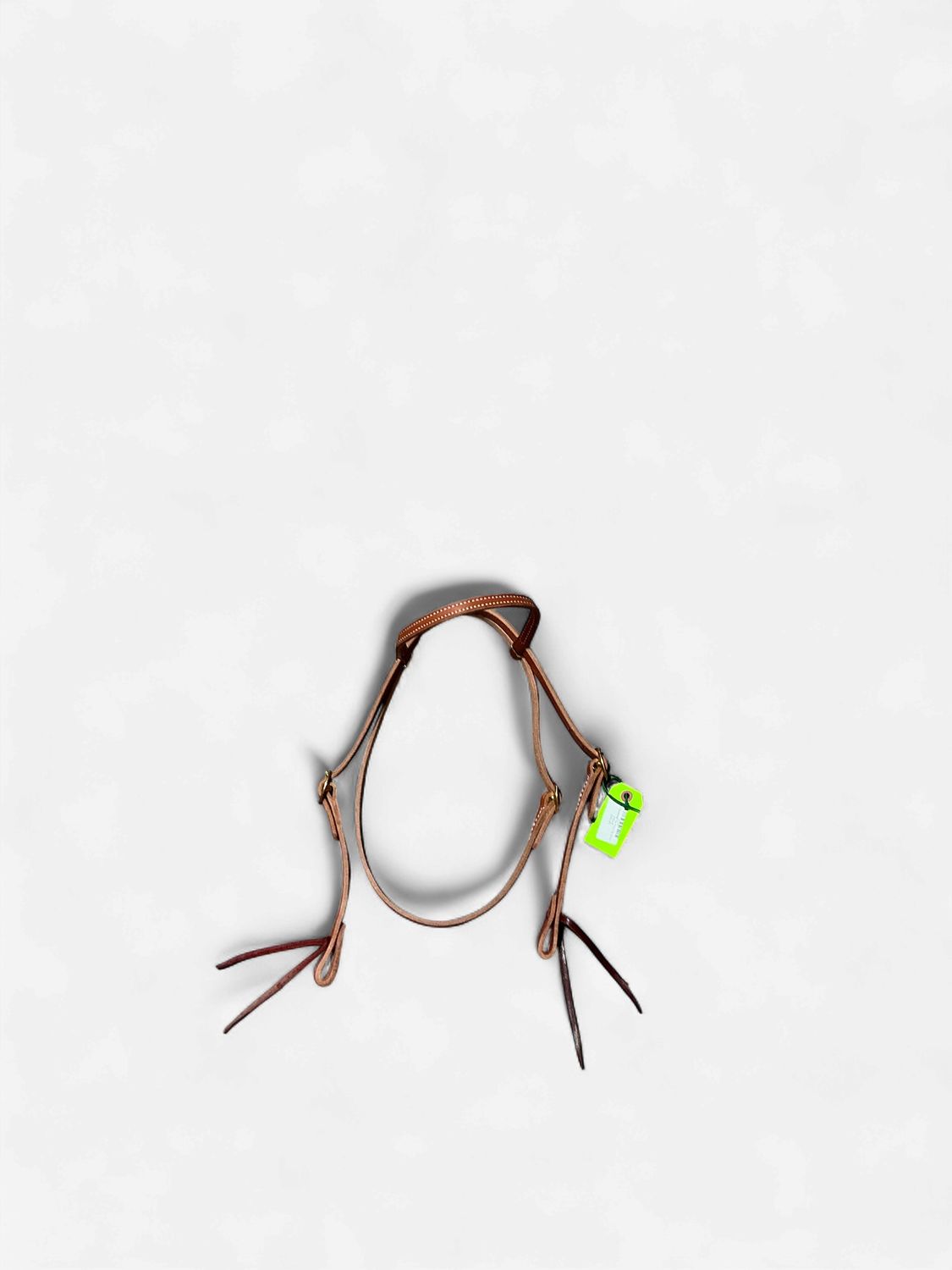 Irvine Headstall Tie Front Tie Ends-Natural