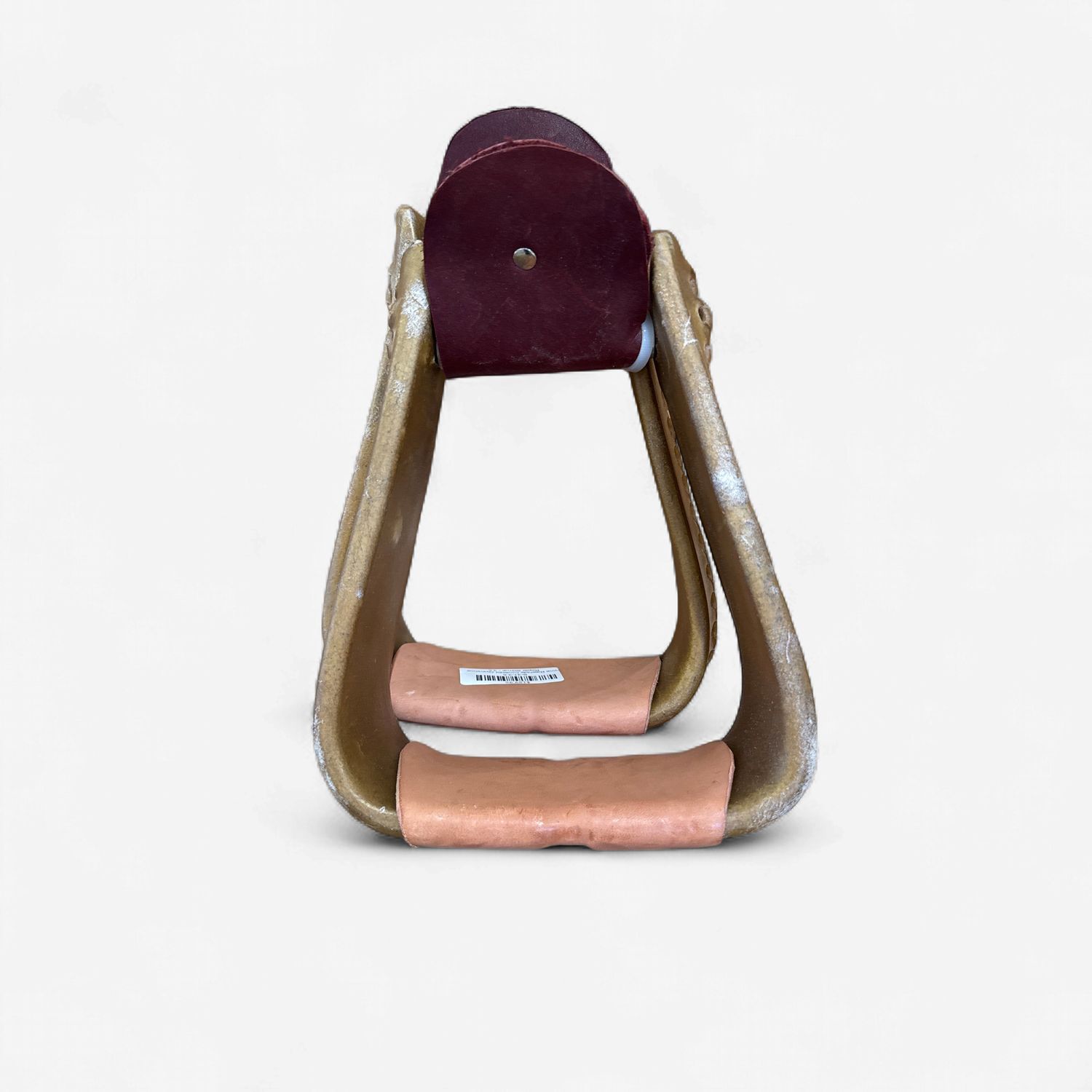 Irvine 4" Stirrup Rawhide Covered Overshoe Roper