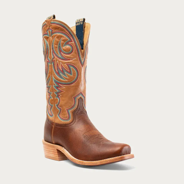 Hyer Men's Hays Western Boot-Brown