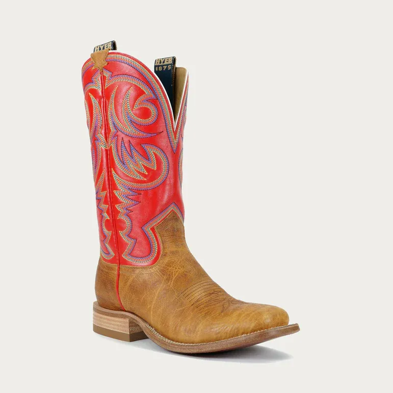 Hyer Men's Sawyer 13" Western Boot-Tan