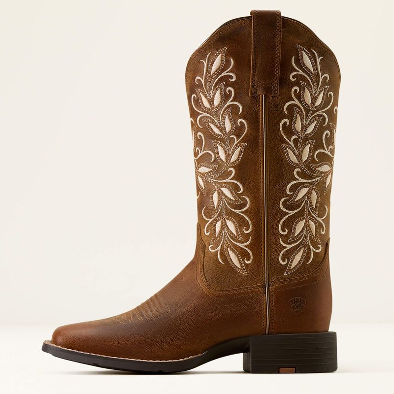 Ariat Women's Round Up Holly Wide Square Toe Western Boot