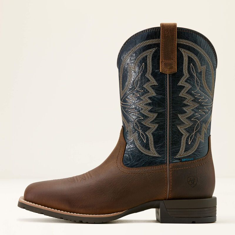 Ariat Men's Hybrid Ranchwork Waterproof Wide Square Toe Cowboy Boot