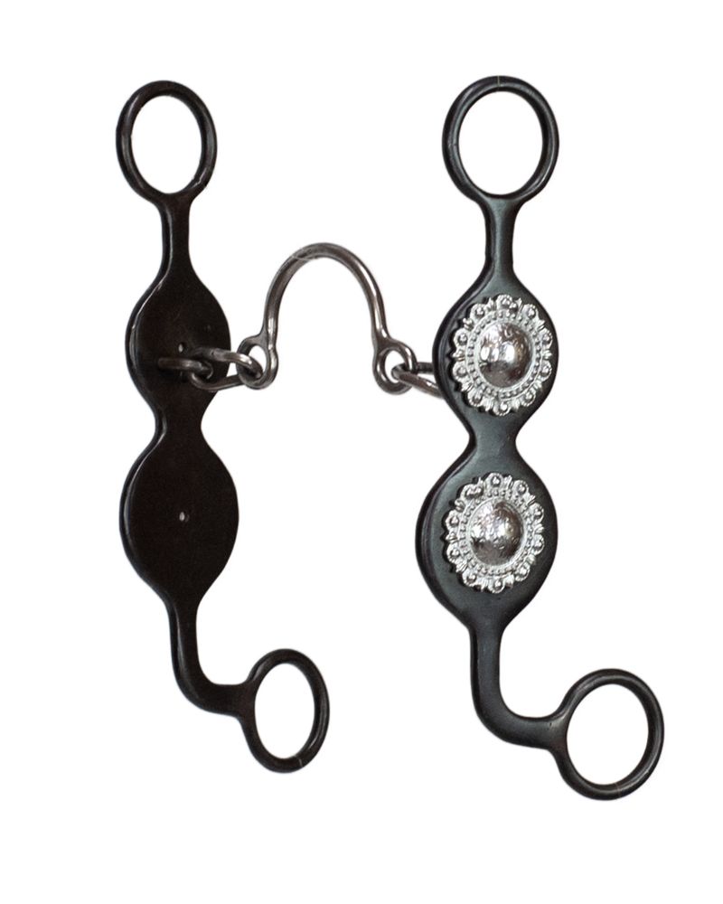 Concho Cheek Roping Bit-Medium Port &amp; Chain