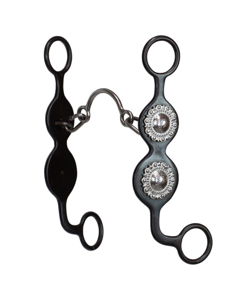 Concho Cheek Roping Bit-Short Port &amp; Chain