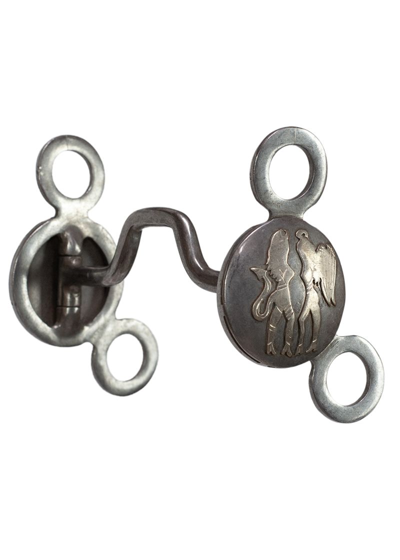 Large Concho Square Port Bit-Angel &amp; Devil