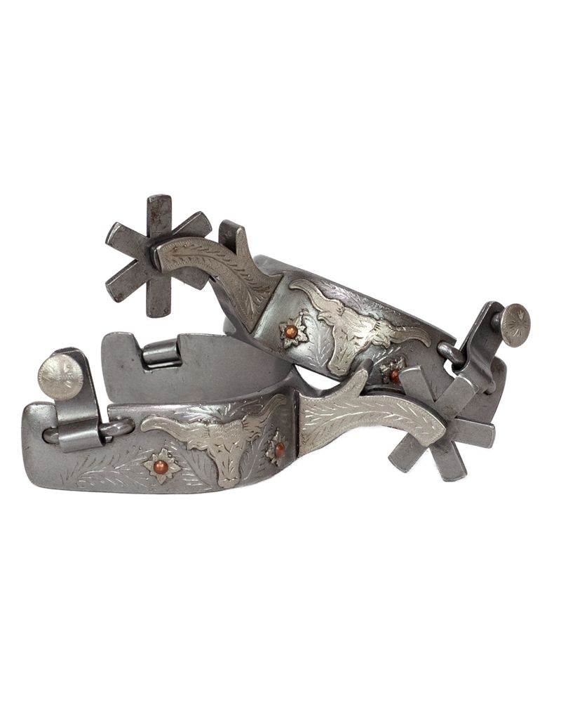 Men's Steel Spurs-Longhorn